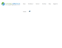 Tablet Screenshot of livingspringsretreat.com